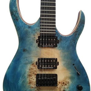 Custom Onyx Duvell Supernova Blue 6 String Guitar