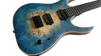 Custom Onyx Duvell Supernova Blue 6 String Guitar - Image 5