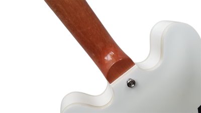 Custom Crown AVA ES333 Tom DeLonge White Fhole Semi Hollow Jazz Electric Guitar - Image 9