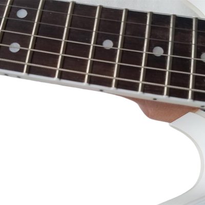 Custom Crown AVA ES333 Tom DeLonge White Fhole Semi Hollow Jazz Electric Guitar - Image 6