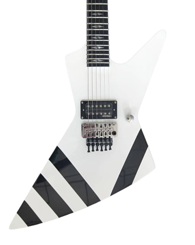 Custom Crown Matthias Jabs White Tremolo Korina Electric Guitar Scorpions