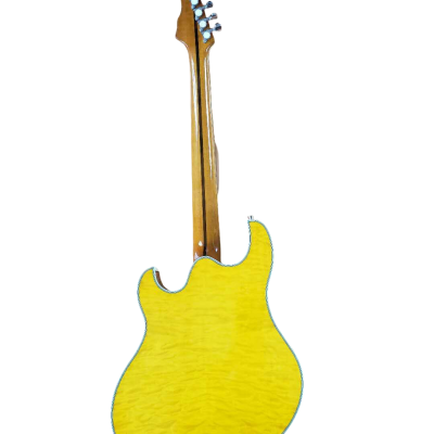 Custom Vesper Languedoc Region Trey Yellow Quilted Maple Top Guitar - Image 3