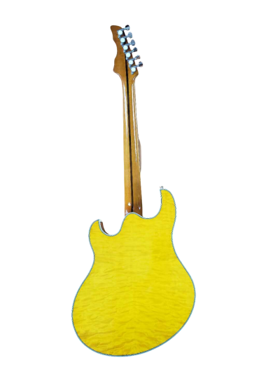 Custom Vesper Languedoc Region Trey Fhole Brown Guitar - Image 3