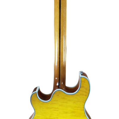 Custom Vesper Languedoc Region Trey Yellow Quilted Maple Top Guitar - Image 5