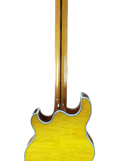 Custom Vesper Languedoc Region Trey Fhole Brown Guitar - Image 5