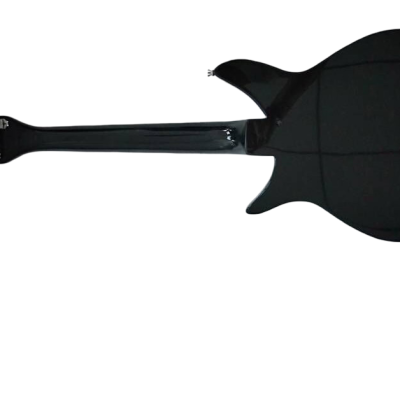 Custom Nova Ebony Fretboard Black Jetglo 325C64 21 Inch Scale Lenght Guitar - Image 7