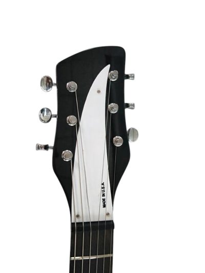 Custom Nova Ebony Fretboard Black Jetglo 325C64 21 Inch Scale Lenght Guitar - Image 3