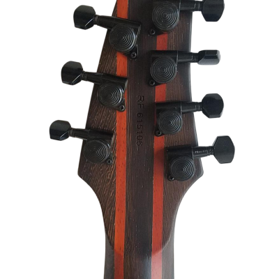 Custom Onyx Duvell Elite Purple Blue 7 String Electric Guitar - Image 3