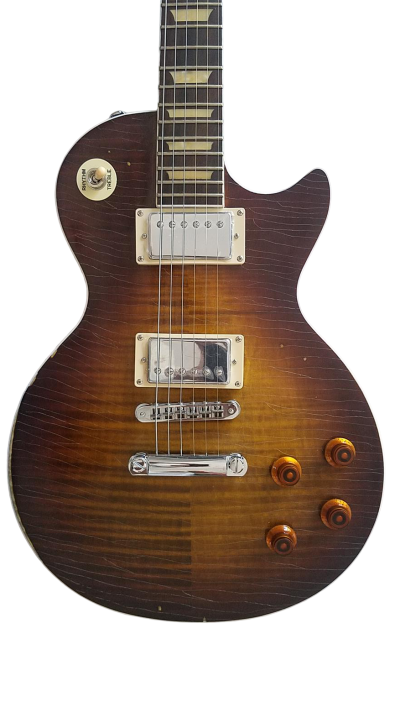 Custom Crown Murphy Lab Aged Heritage Zeppelin Tiger Maple Top Guitar
