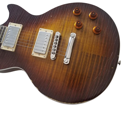 Custom Crown Murphy Lab Aged Heritage Zeppelin Tiger Maple Top Guitar - Image 6