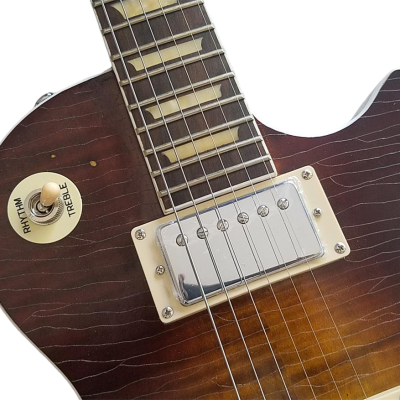 Custom Crown Murphy Lab Aged Heritage Zeppelin Tiger Maple Top Guitar - Image 3