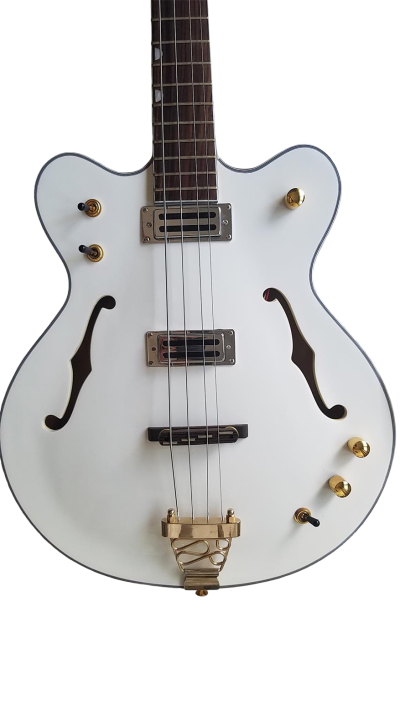 Custom Sovereign White Falcon 4 String Bass