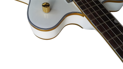 Custom Sovereign White Falcon 4 String Bass - Image 8