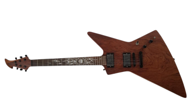 Custom Garnet James Hetfield Natural 6 String Electric Guitar - Image 4