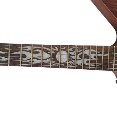 Custom Garnet James Hetfield Natural 6 String Electric Guitar - Image 8