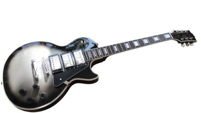Custom Crown Adam Jones Silverburst 3 Pickups Electric Guitar Tear Drop - Image 4