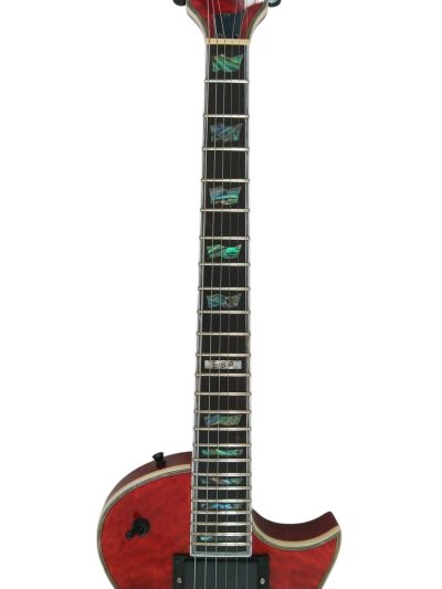 Custom Obsidian Deluxe EC1000 Electric Guitar See Thru Black Cherry - Image 8