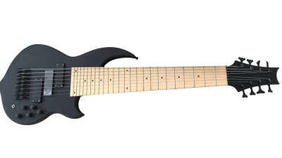 Custom Olivine Black Satin 3 Pickups 8 String Bass - Image 3