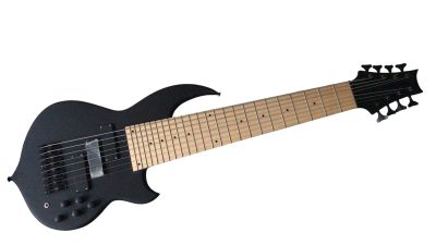 Custom Olivine Black Satin 3 Pickups 8 String Bass - Image 8