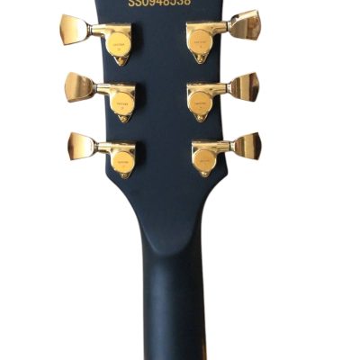 Custom Obsidian Hetfield Iron Cross Matte Black Aged Relic Electric Guitar - Image 6