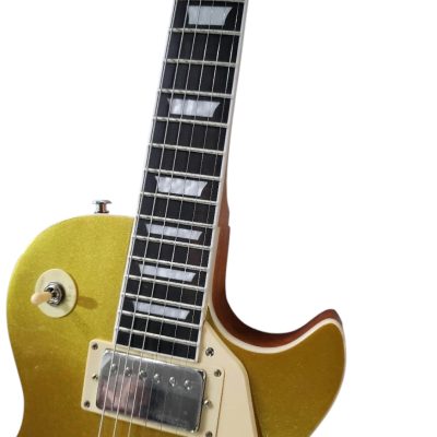 Custom Crown Goldtop Metallic Antique Gold Finish Guitar - Image 4