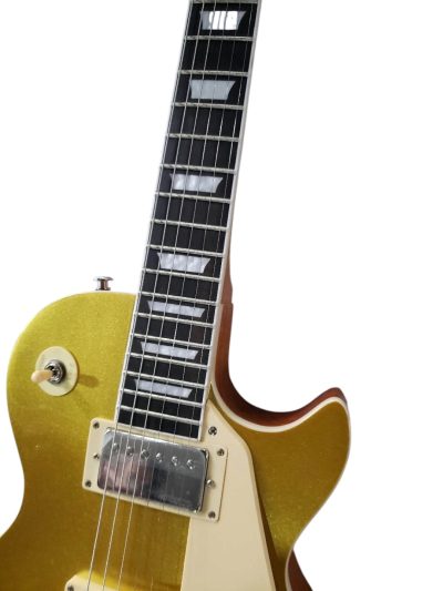 Custom Crown Goldtop Metallic Antique Gold Finish Guitar - Image 4