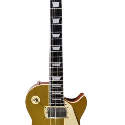 Custom Crown Goldtop Metallic Antique Gold Finish Guitar - Image 2