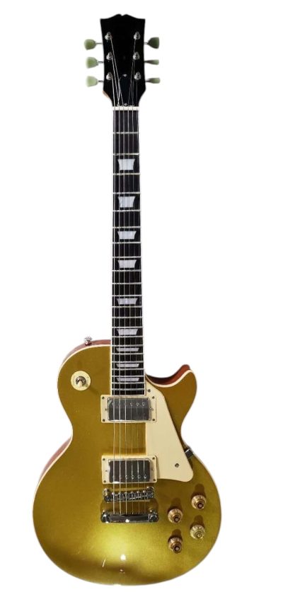Custom Crown Goldtop Metallic Antique Gold Finish Guitar - Image 2