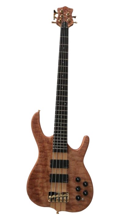 Custom Denver Elite BSR Quilted Maple 5 String Bass