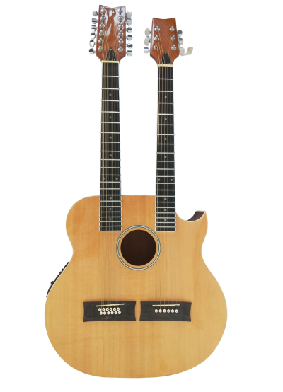 Custom Aurelius Double Neck Acoustic Guitar 6 String 12 String EA220 - Image 7