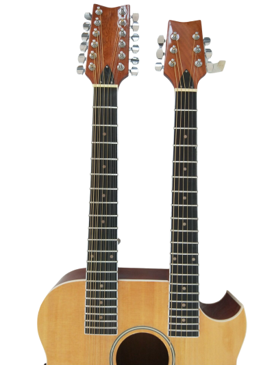 Custom Aurelius Double Neck Acoustic Guitar 6 String 12 String EA220 - Image 5