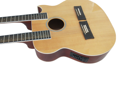 Custom Aurelius Double Neck Acoustic Guitar 6 String 12 String EA220 - Image 9