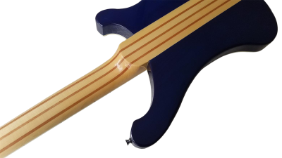 Custom Nova 4003 Blue Burst Tiger Maple Top 5 String 24 Frets Bass - Image 4