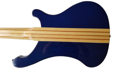 Custom Nova 4003 Blue Burst Tiger Maple Top 5 String 24 Frets Bass - Image 3