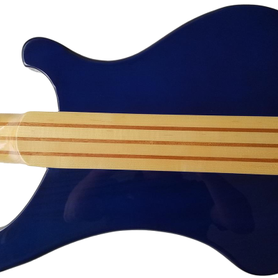 Custom Nova 4003 Blue Burst Tiger Maple Top 5 String 24 Frets Bass - Image 3