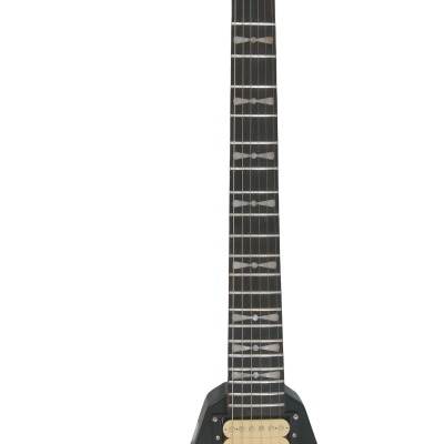 Custom Crown Randy Rhoads Flying V Black White Polka Dots 6 String Guitar - Image 7