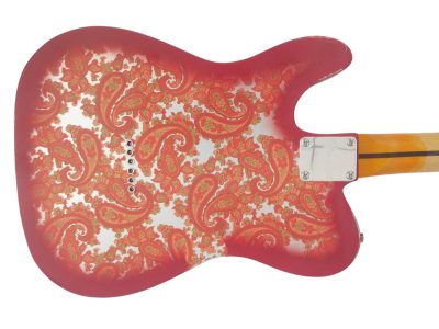 Custom Regent Pink Paisley Thinline Relic Dual P90 Pickups Fhole Guitar - Image 8