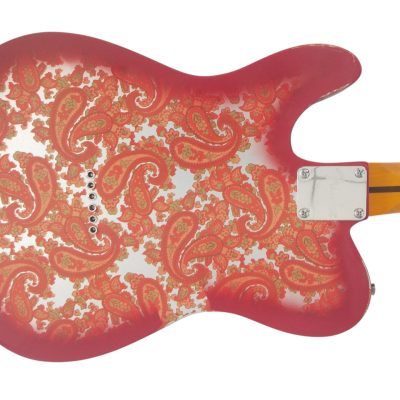 Custom Regent Pink Paisley Thinline Relic Dual P90 Pickups Fhole Guitar - Image 8