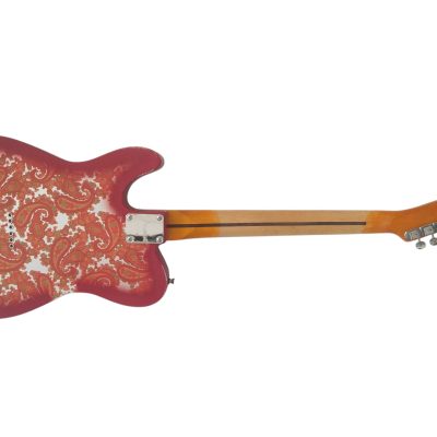 Custom Regent Pink Paisley Thinline Relic Dual P90 Pickups Fhole Guitar - Image 7