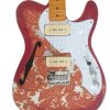 Custom Regent Pink Paisley Thinline Relic Dual P90 Pickups Fhole Guitar