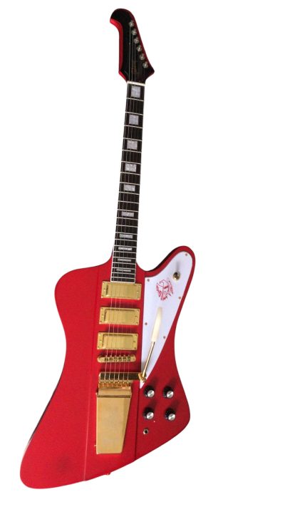 Custom Crown Firebird VII Phil Cardinal Red Finish Three Pickups Guitar Mini Humbuckers - Image 7