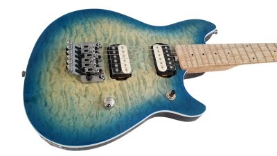 Custom Lazu Wolfgang Indigo Burst Quilted Maple Top Tremolo Eddie Electric Guitar - Image 6