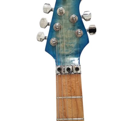 Custom Lazu Wolfgang Indigo Burst Quilted Maple Top Tremolo Eddie Electric Guitar - Image 3