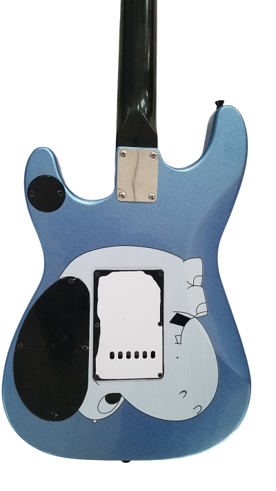Custom Cinder Arm The Homeless Tom Morello Metallic Blue Tremolo Electric Guitar - Image 3