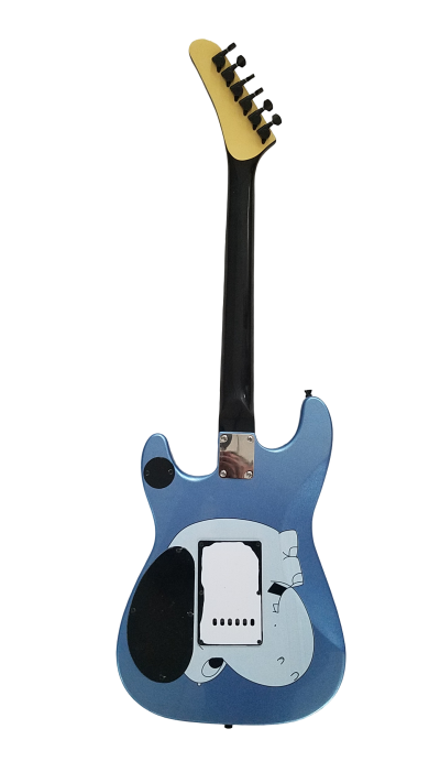Custom Cinder Arm The Homeless Tom Morello Metallic Blue Tremolo Electric Guitar - Image 4