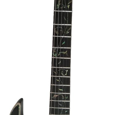 Custom Axis SVAI Engraved Aluminum Pickguard Jem Black Guitar - Image 4
