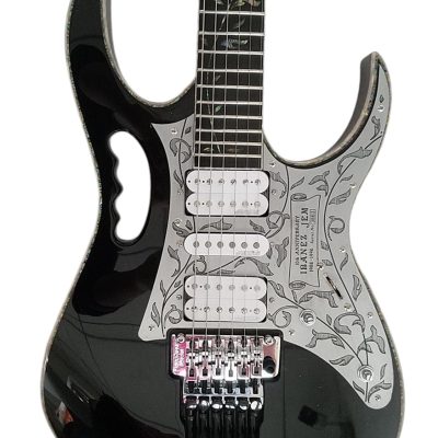 Custom Axis SVAI Engraved Aluminum Pickguard Jem Black Guitar