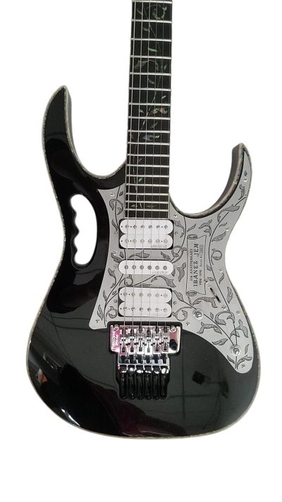 Custom Axis SVAI Engraved Aluminum Pickguard Jem Black Guitar