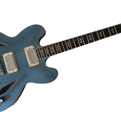 Custom Crown DG335 Pelham Blue 6 String Electric Guitar - Image 8