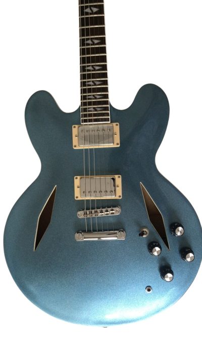 Custom Crown DG335 Pelham Blue 6 String Electric Guitar